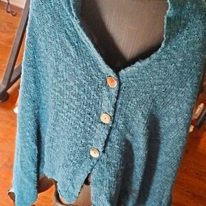 Handmade poncho shawl